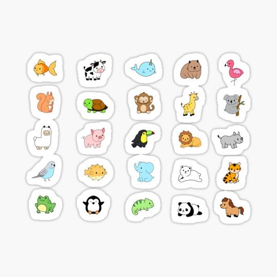 Discover Animal sticker pack