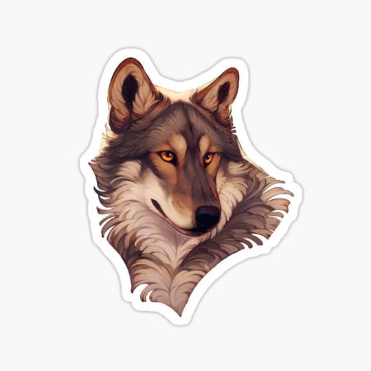 Discover Gray wolf portrait