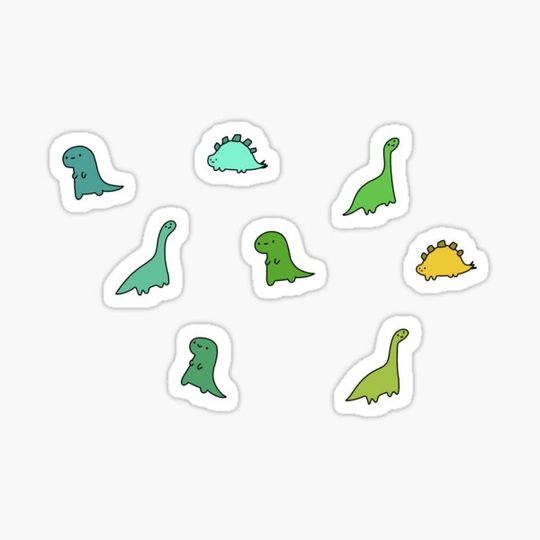 Discover dinosaur sticker set