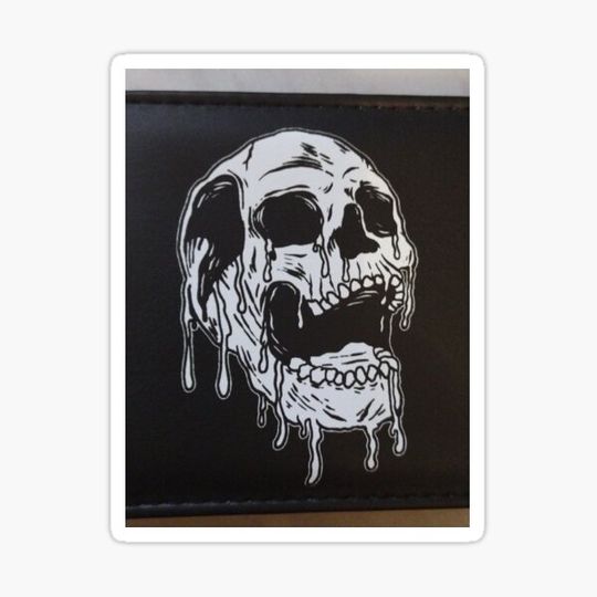 Discover dripping white skull
