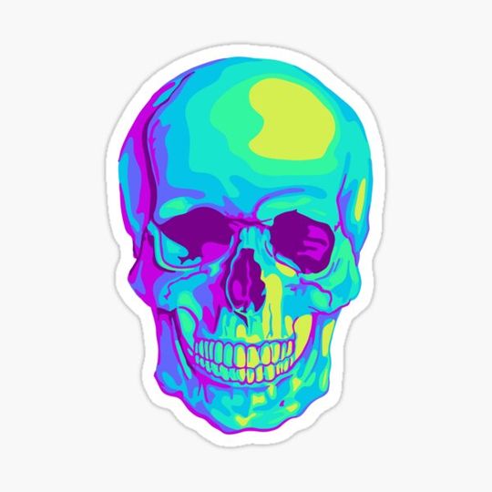 Discover Bright Artsy Skull