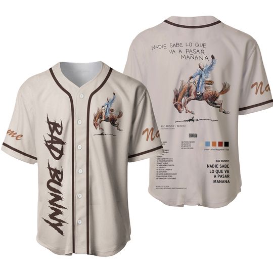 Discover Personalized Bad Bunny New Album Baseball Jersey
