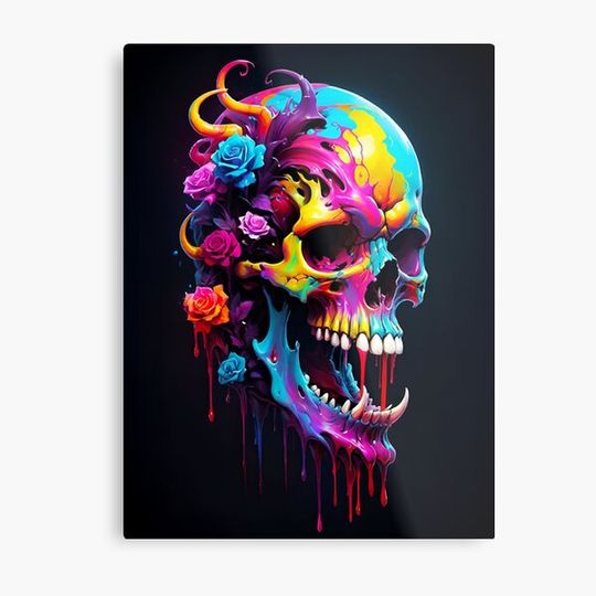 Discover Floral Watercolor Skull