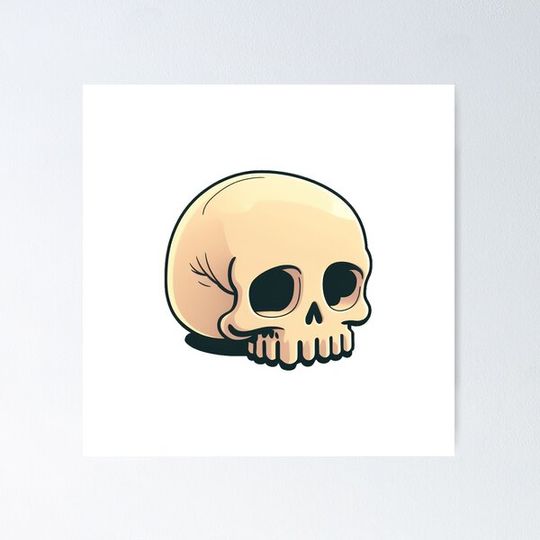Discover Small Skull, Sticker