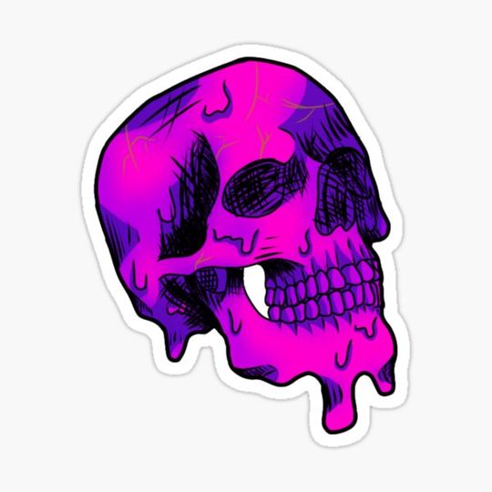 Discover Pink melting skull