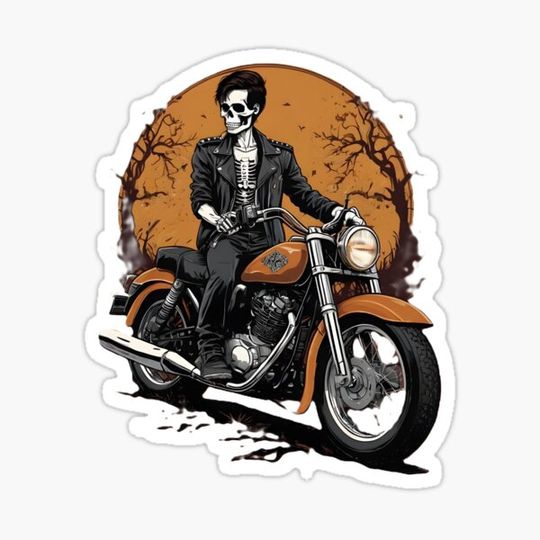 Discover Skeleton Biker 01