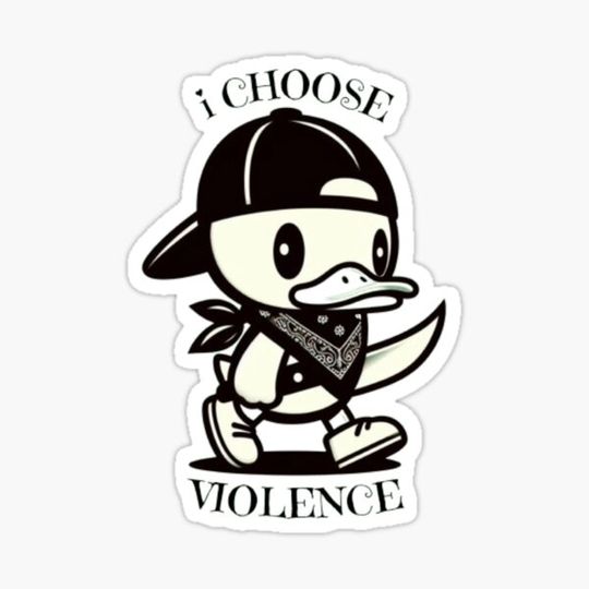 Discover I Choose Violence Funny Duck