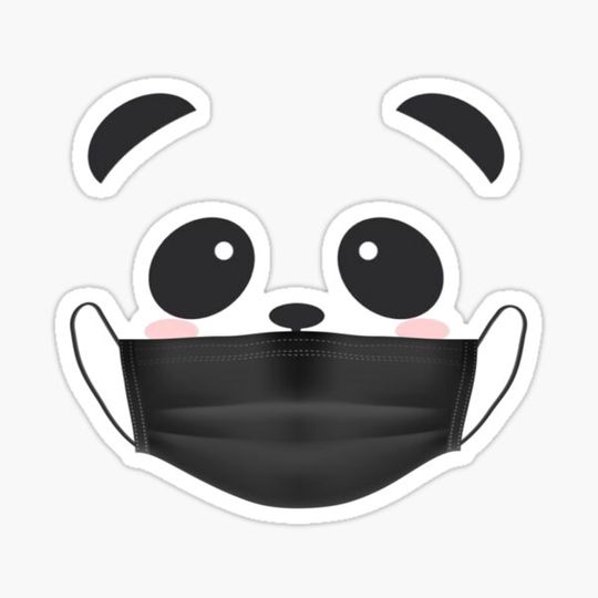 Discover Panda wearing a mask