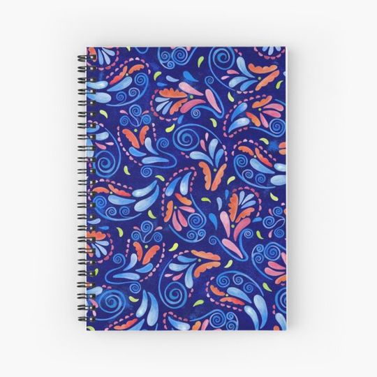 Discover Multicolored Watercolor Paisley Florals