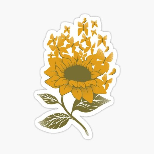 Discover Sunflower Butterfly by Tobe Fonseca