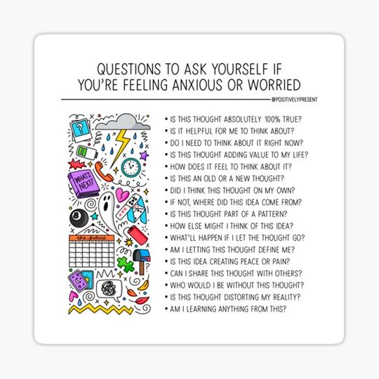 Discover Anxious Worried Questions - Positively Present
