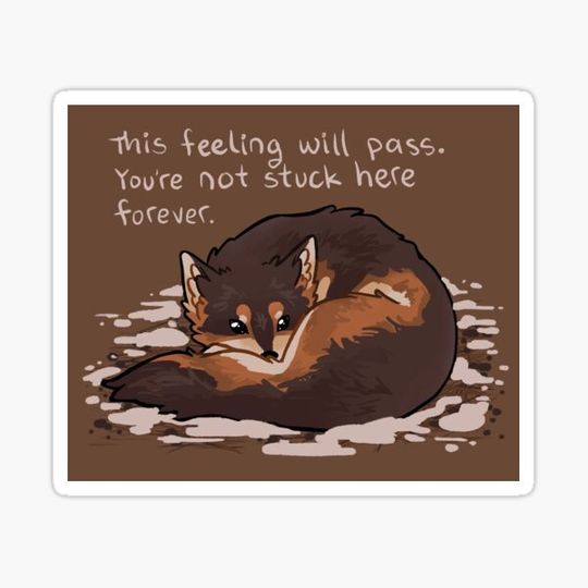 Discover "This Feeling Will Pass" Snuggly Wolf