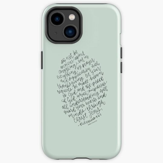 Discover Anxious for Nothing Philippians 4:6-7 Hand Lettered Art