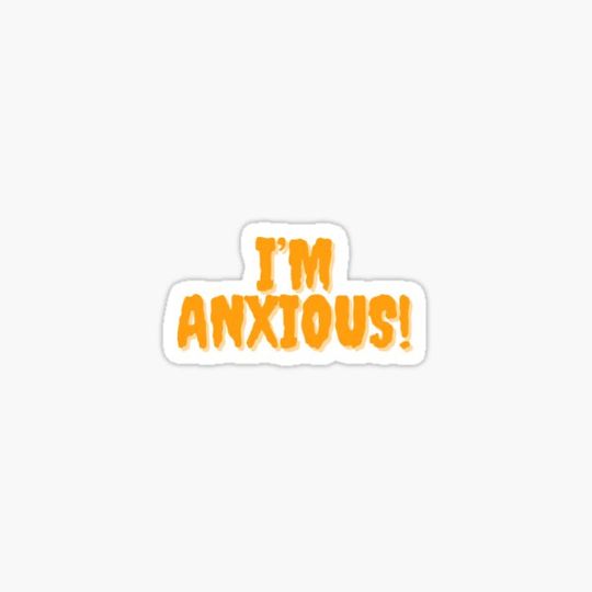 Discover Spooky anxious sticker