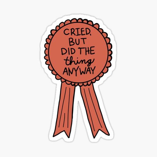 Discover cried, but did the thing anyway ribbon