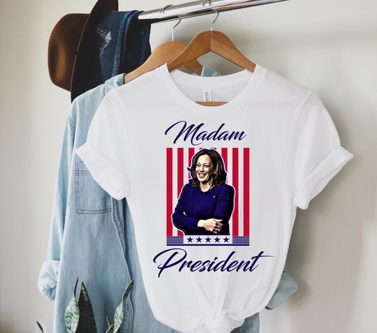 Discover Kamala Harris Presidential Shirt, Madam President Tee, Kamala Rally