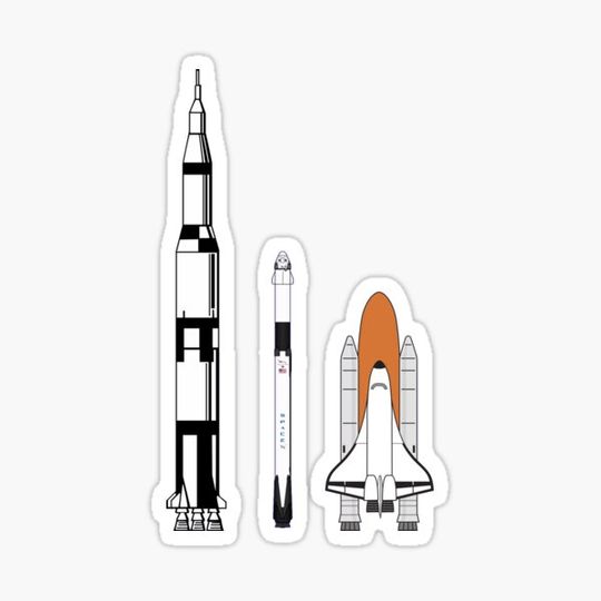 Discover NASA Saturn V + SpaceX Falcon 9 & Crew Dragon + Space Shuttle