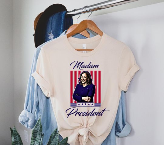 Discover Kamala Harris Presidential Shirt, Madam President Tee, Kamala Rally