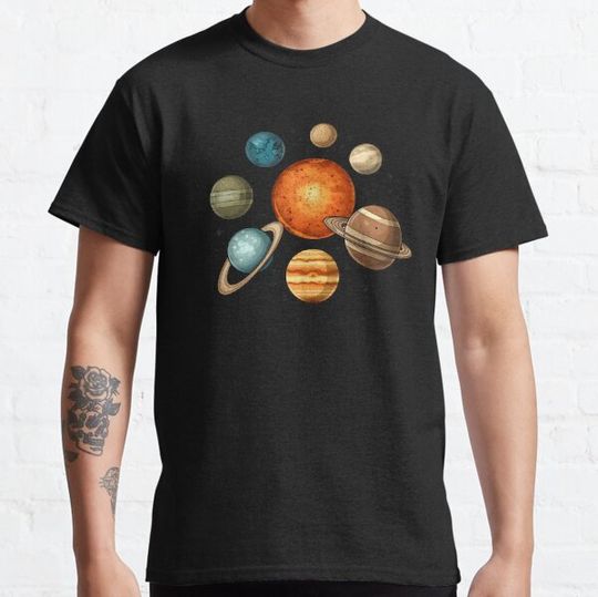 Discover Solar System T-shirt, Space theme, Science Shirt