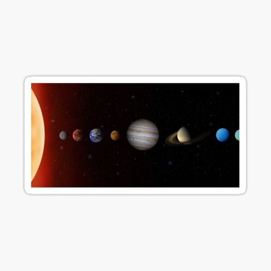 Discover Realistic Planet In The Solar System Sticker