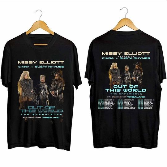 Discover Missy Elliott - Out of This World 2024 Tour Shirt, Missy Elliott Fan Shirt