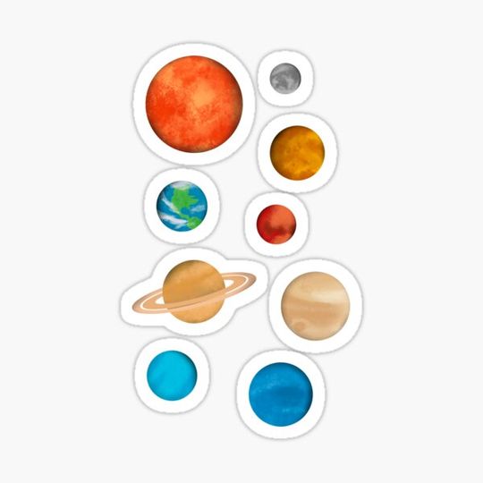 Discover Planets in our solar system, ratios are very closely matched with actual size of planets