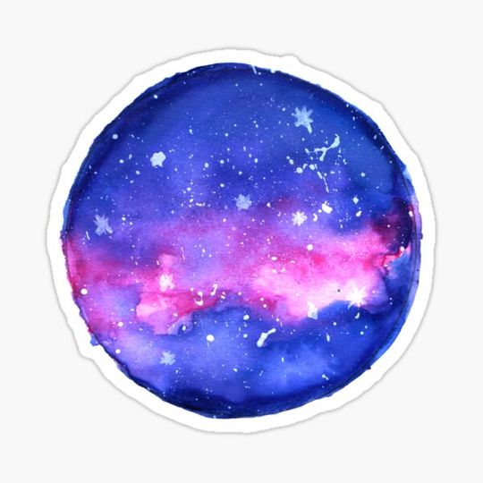 Discover watercolor galaxy