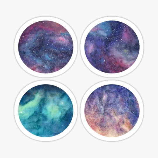 Discover Space Watercolours