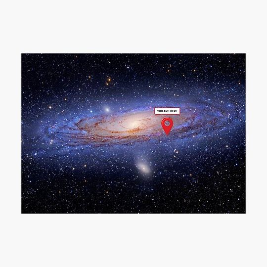 Discover You are here: Milky Way map - space map, galaxy map