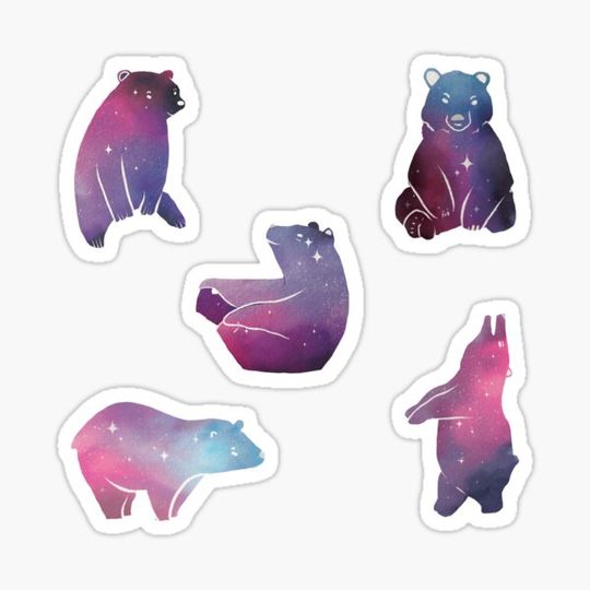 Discover Cute Galaxy Watercolor Bears