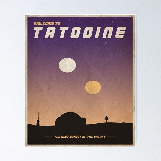 Discover Tatooine Sunset Parody T-Shirt