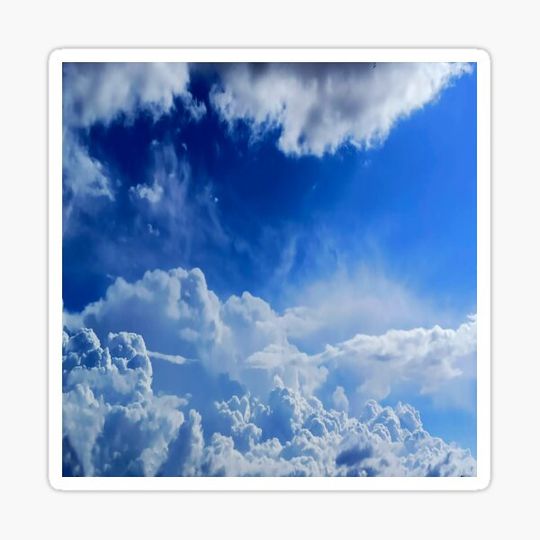 Discover Beautiful Blue Sky With Cumulus Clouds