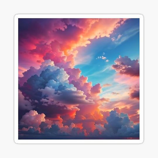 Discover Sky with Colorful Clouds