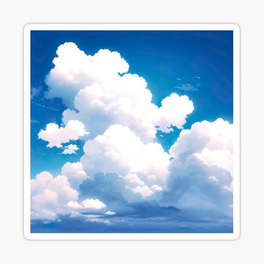 Discover Illustration of Sky with Clouds