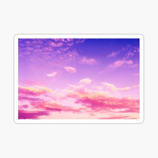 Discover Beautiful pink sunset sky