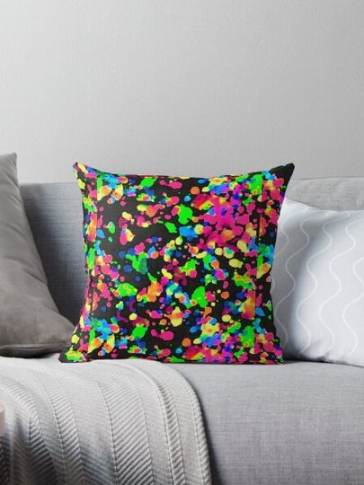 Discover Blacklight Neon Paint Splatter
