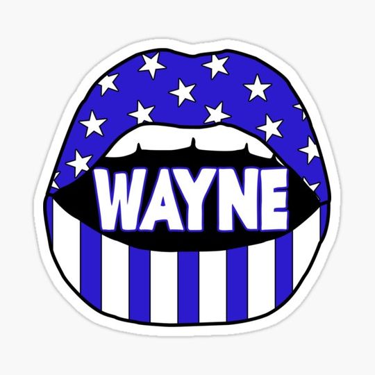 Discover Camp Wayne Lips Sticker