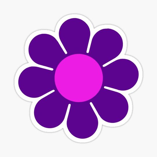 Discover Purple Pink Hippy Flower Daisy