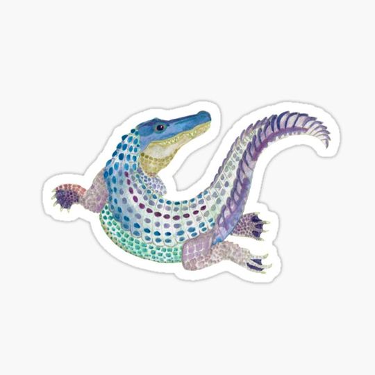 Discover Watercolor Alligator