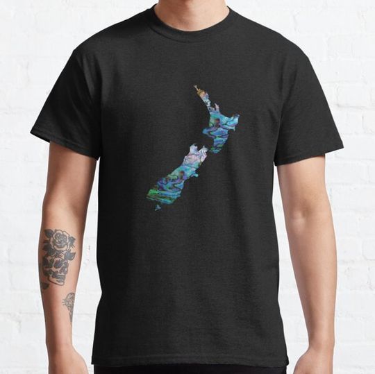 Discover NEW ZEALAND MAP SIMPLE PAUA