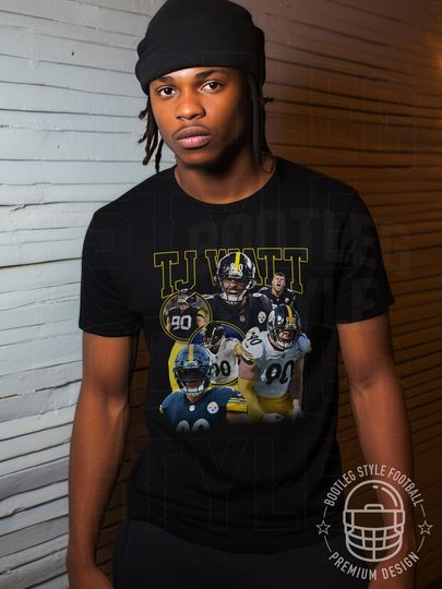 Discover TJ Watt Football Shirt for Men Women Vintage 90s Bootleg Style Classic Graphic Tee Gift for Football Fan