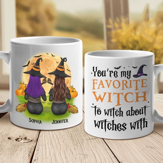 Discover You're My Favorite Witch To Witch About Witches With - Personalized Mug, Halloween Ideas
