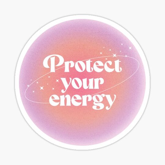 Discover Protect Your Energy Aura Grainy Gradient