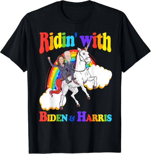 Discover Joe Biden Kamala Harris Shirt Toddler Kids Unicorn Lover T-Shirt