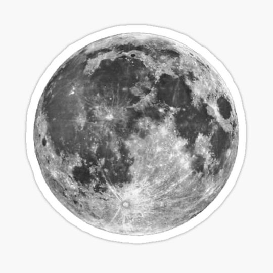 Discover Full Moon sticker
