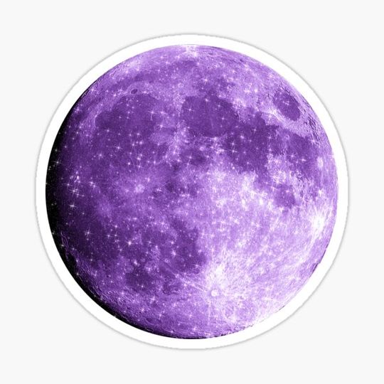 Discover Full Moon Purple Glitter
