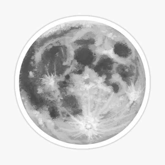 Discover Textured Moon Painting