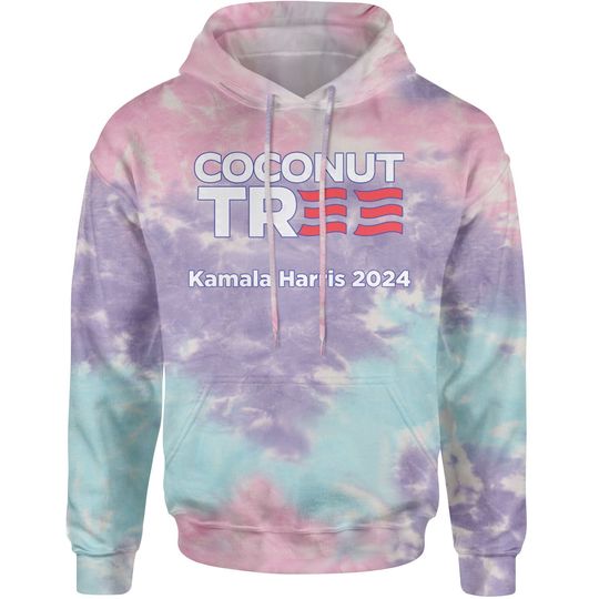 Discover Coconut Tree - Support Kamala Harris For President 2024 Adult Hoodie Sweatshirt