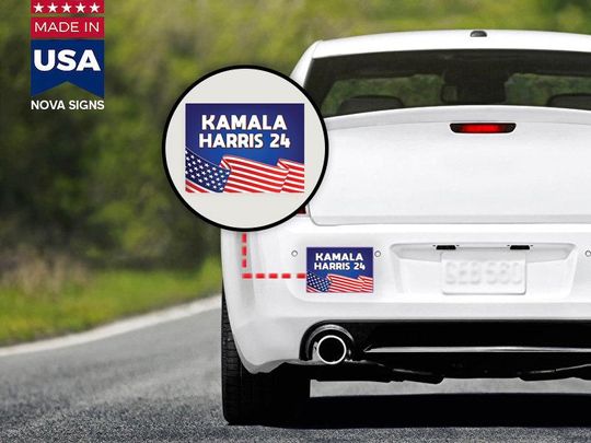 Discover Kamala Harris For President 2024 Vinyl Decals // Bumper Stickers (Weatherproof)