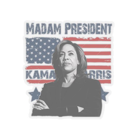 Discover Kamala Harris Madam President Sticker